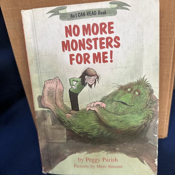 No More Monsters for Me! by Peggy Parish, 1981 Weekly Reader Hardcover Book - Picture 1 of 4